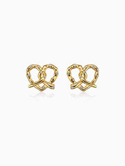 Love Stud Earrings in Gold