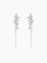 Butterfly Tassel Floral Earrings