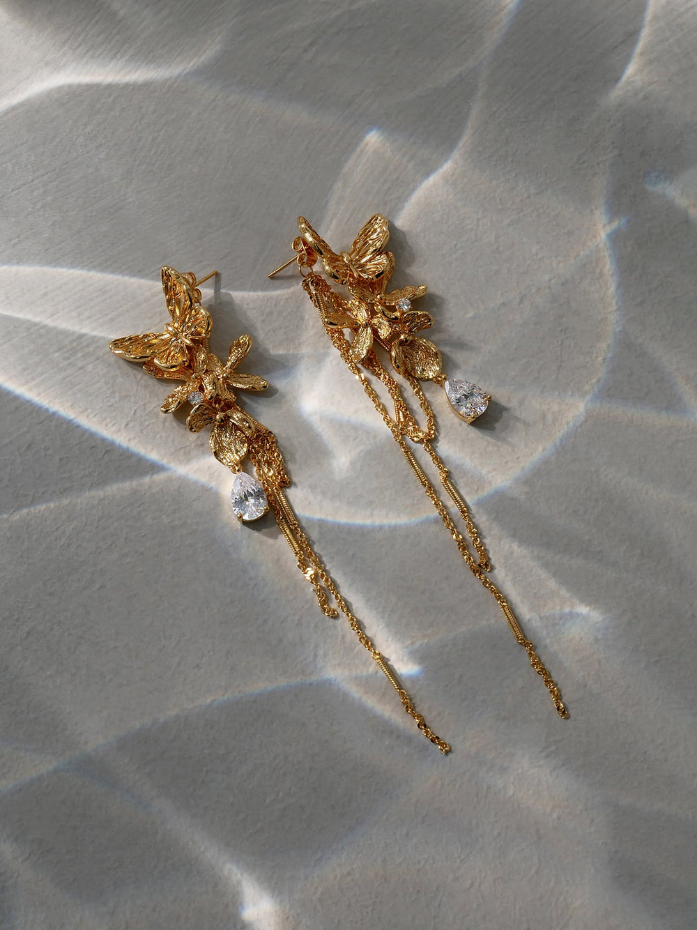 Butterfly Flower Earrings