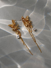 Butterfly Flower Earrings