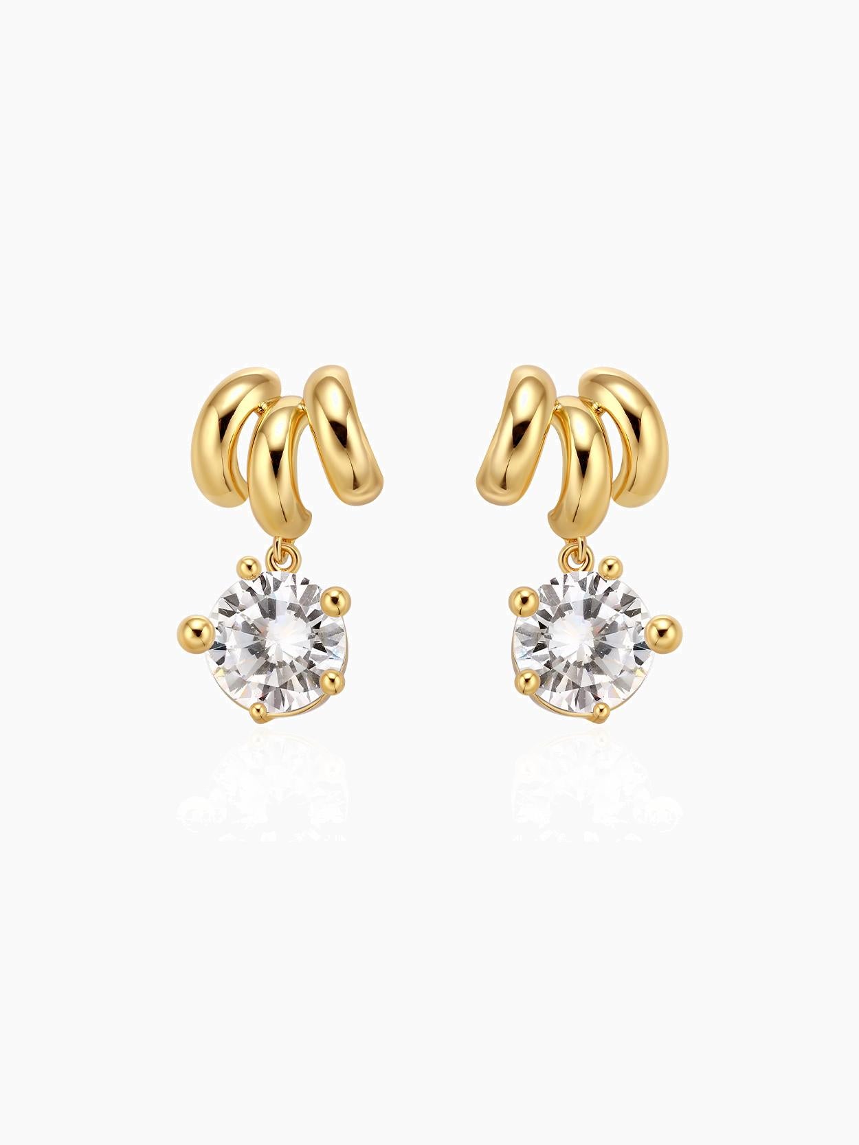 Gemstones Drop Earrings