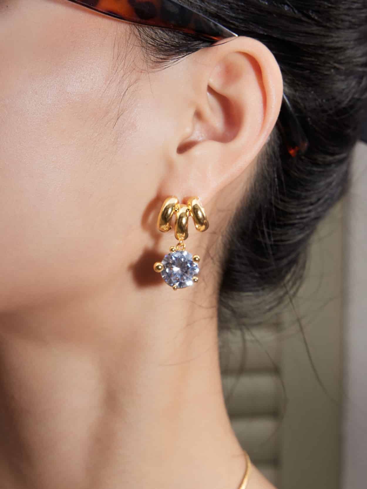 Gemstones Drop Earrings