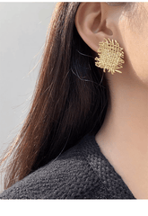 Braided Stud Earrings