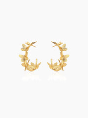 Butterfly Hoop Earrings