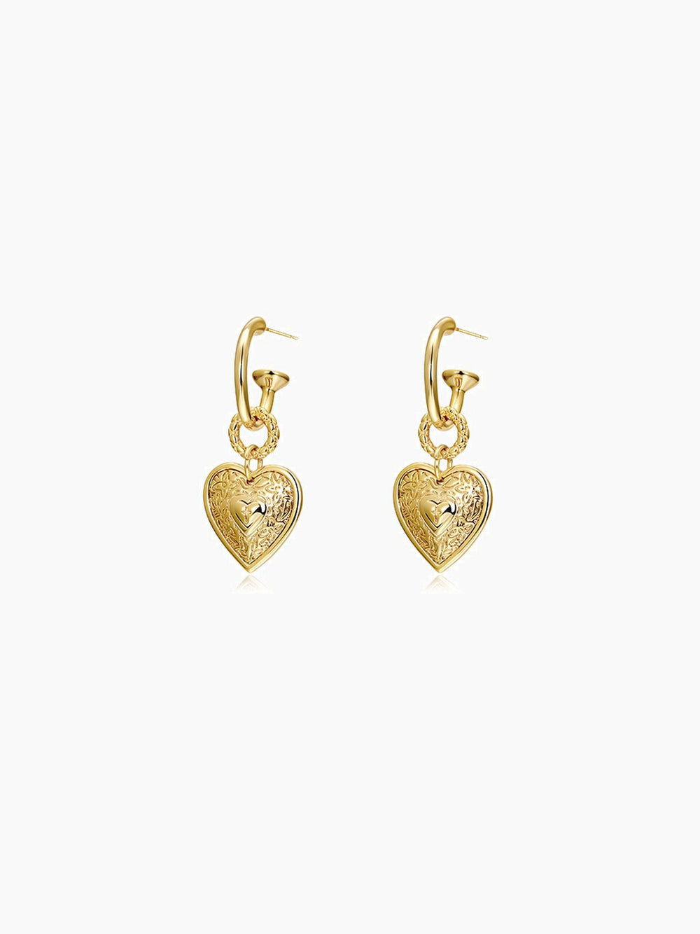 Love Heart Drop Earrings