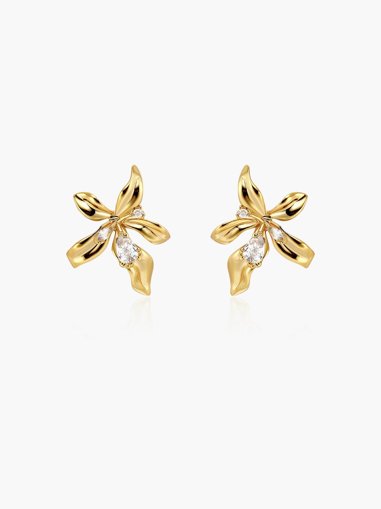 Blooming Flower Stud Earrings