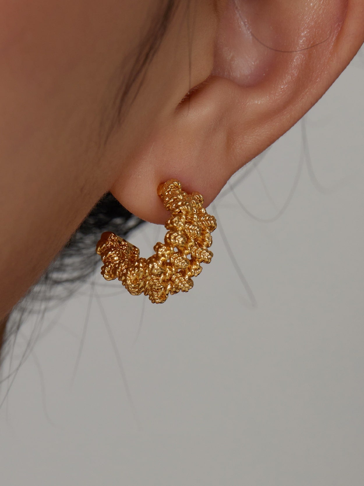 Cute Braided Stud Earrings