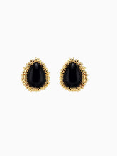 Teardrop Onyx Stud Earrings