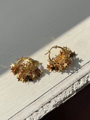 Star Hoop Earrings