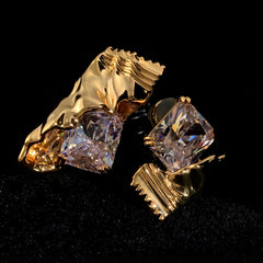 Candy Paper Stud Earrings