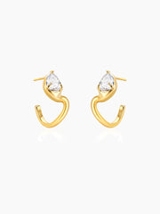 Zircon Hoop Earrings