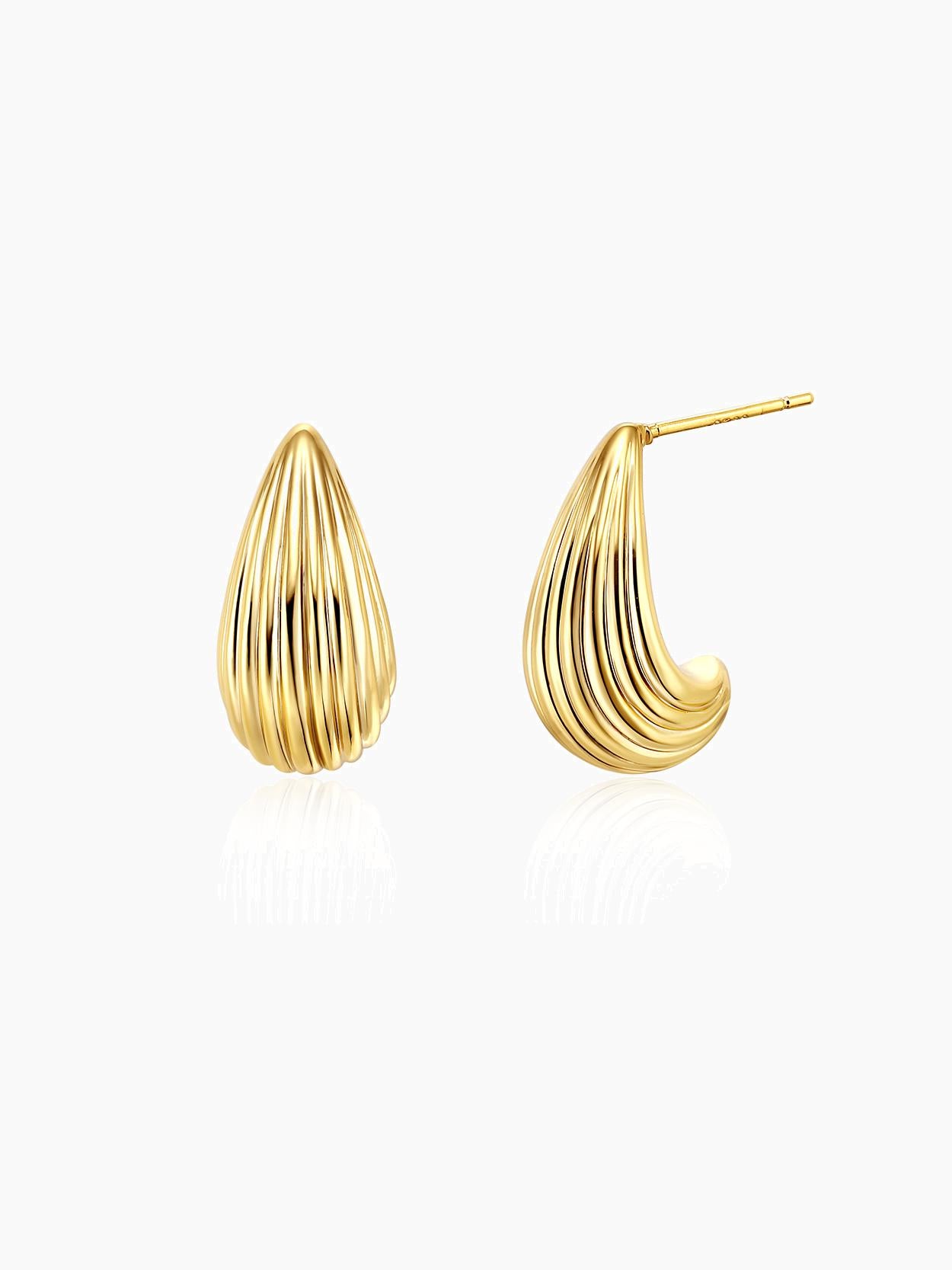 Curved Hoop Earrings