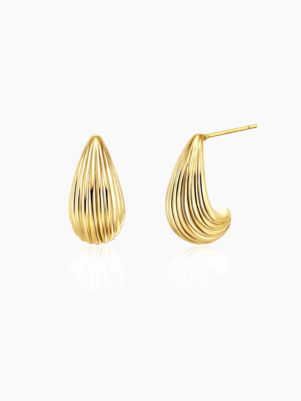 Curved Hoop Earrings