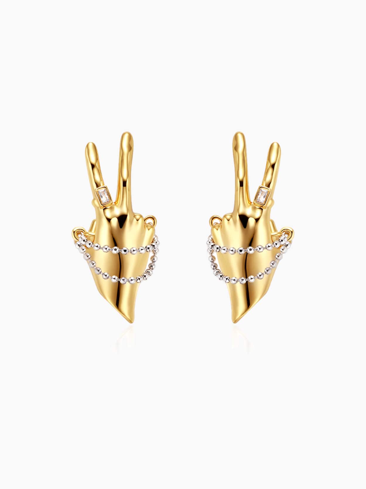 Finger Stud Earrings