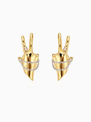 Finger Stud Earrings