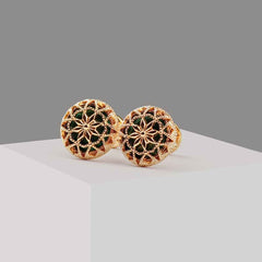 Engraved Enamel Cufflinks