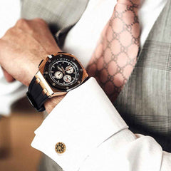 Engraved Enamel Cufflinks