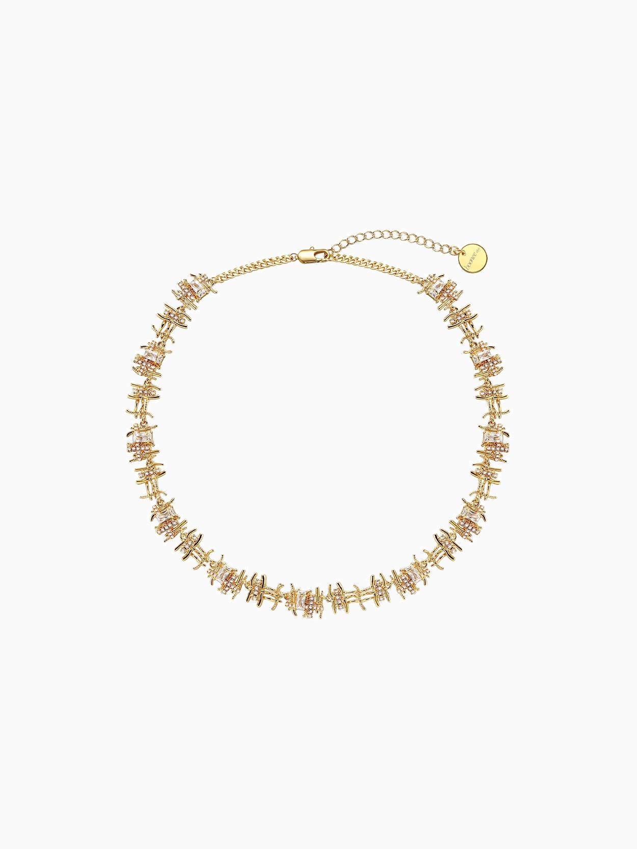 Braided Gemstone Necklace