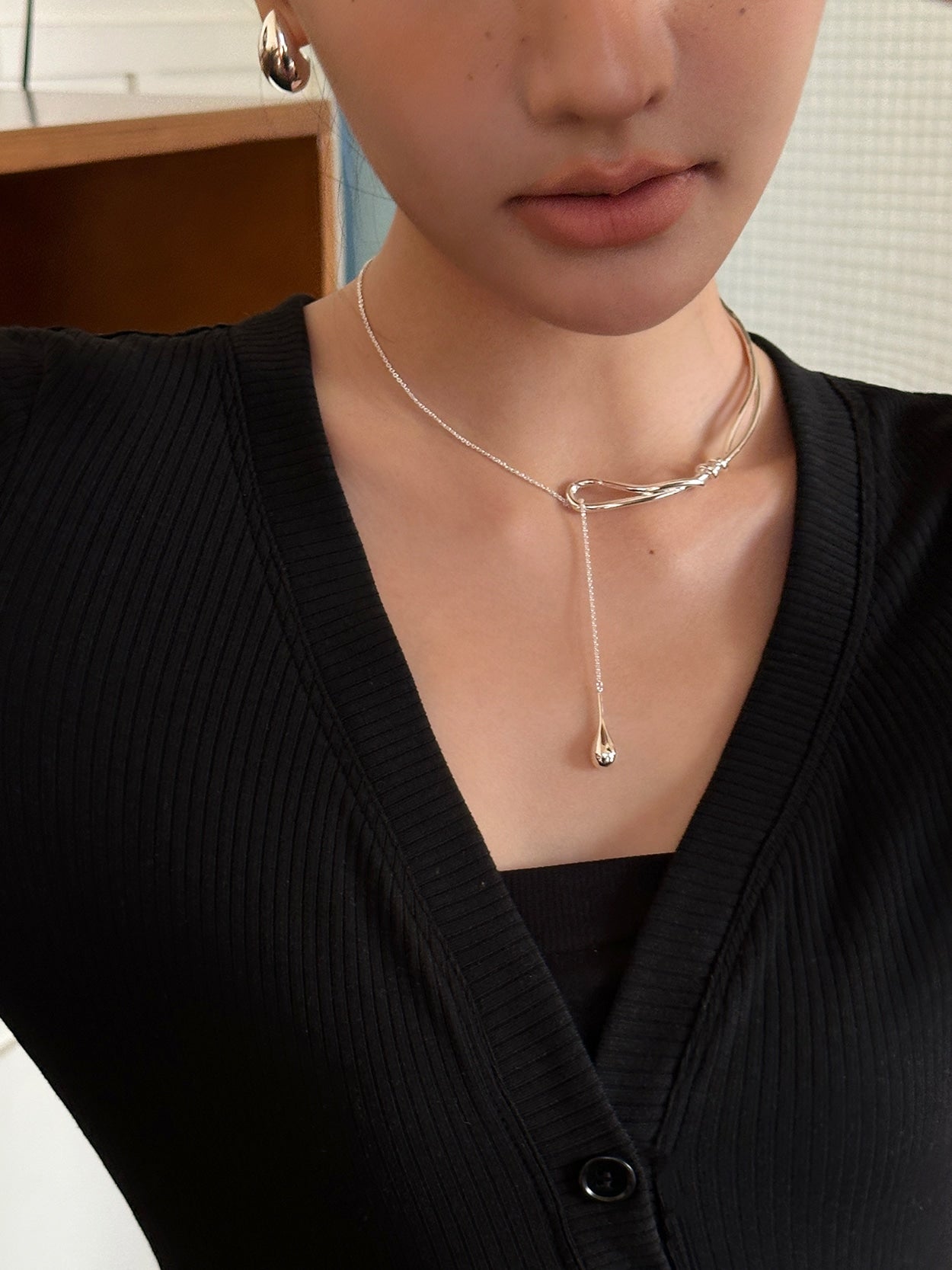 Drawstring Chain Necklace