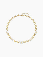 White Butterfly Shell Choker Necklace