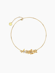 Zirconia Butterfly Necklace