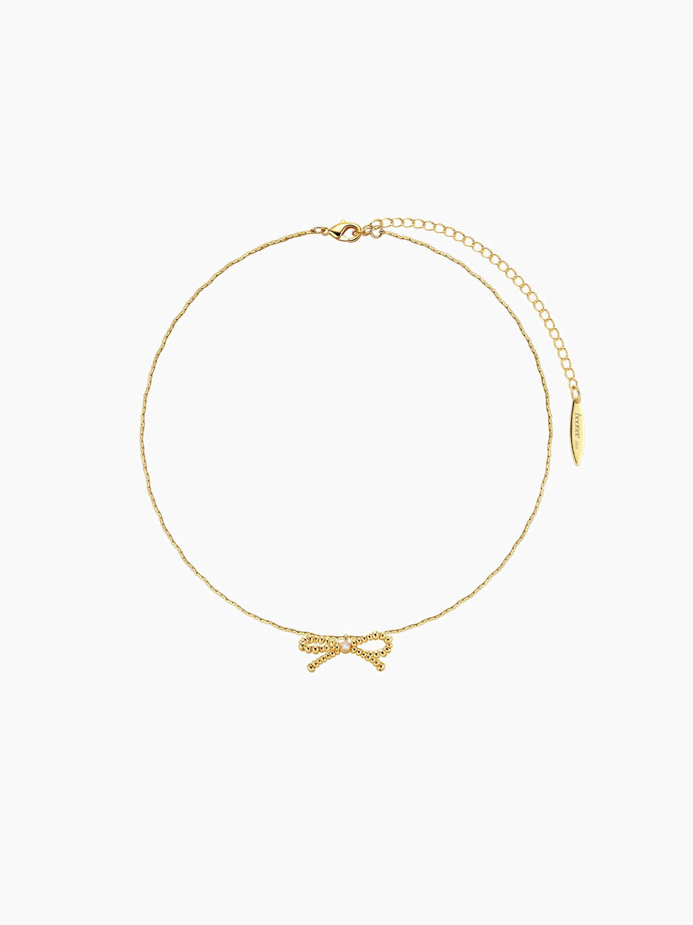 Gold Ribbon Necklace