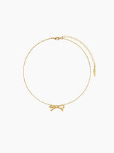 Gold Ribbon Necklace