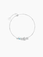 Blue Zirconia Butterfly Necklace