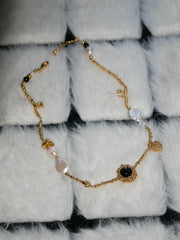 Onyx Baroque Pearl Necklace