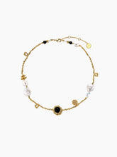 Onyx Baroque Pearl Necklace