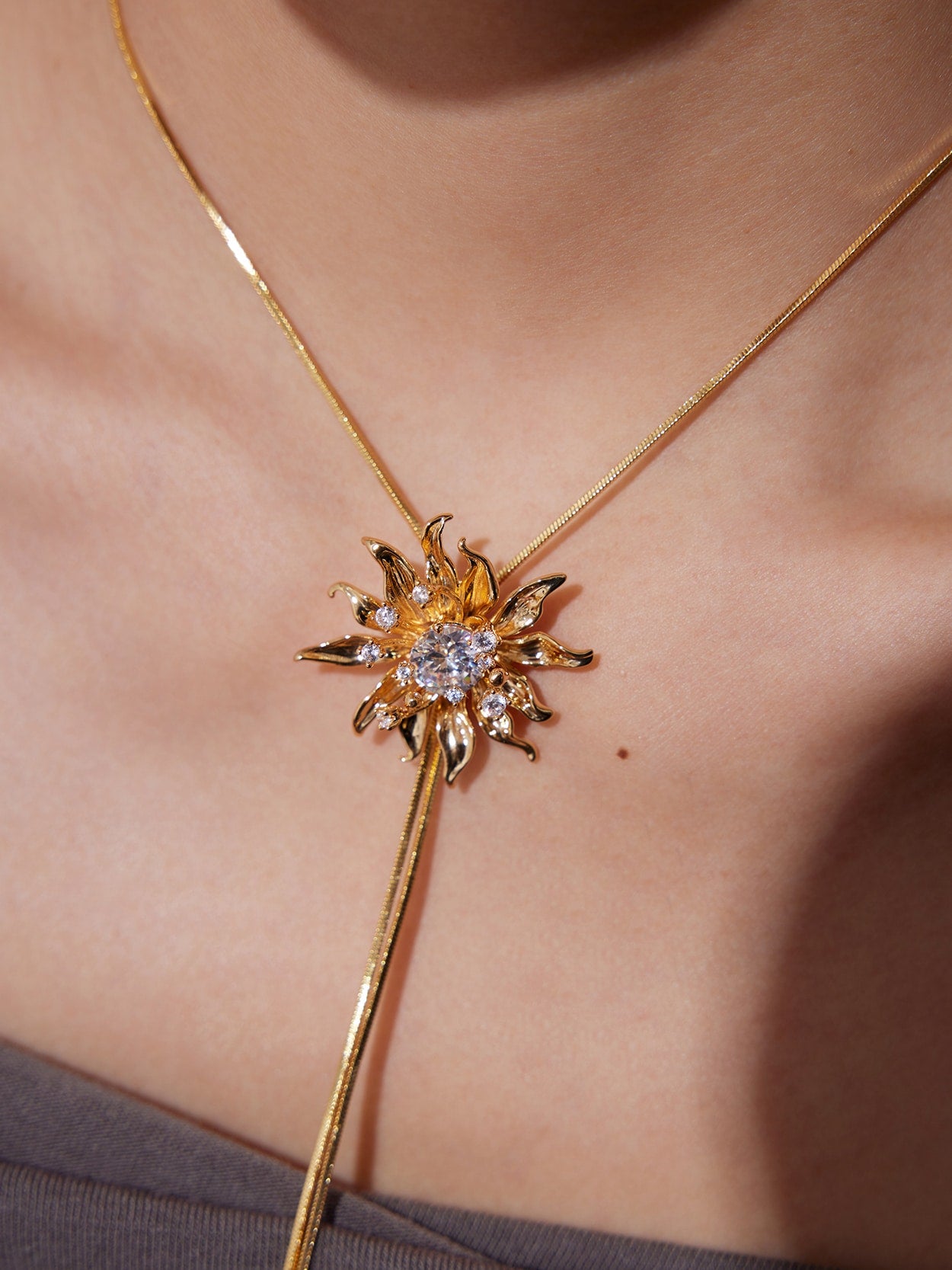 Sunflower Y-Necklaces