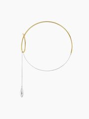 Gold Teardrop Y-Necklace
