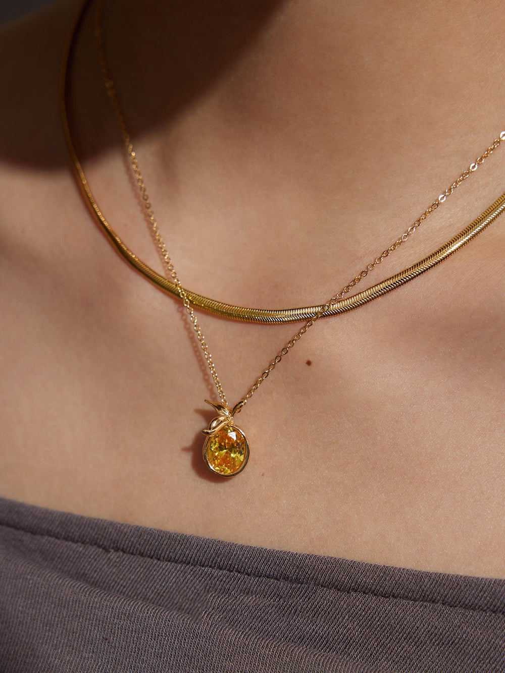 Layered Snake Chain Necklace