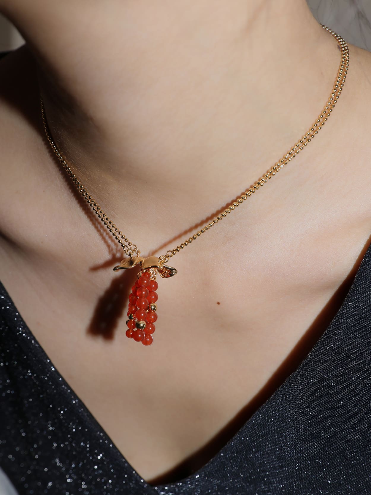 Onyx Tassel Necklace