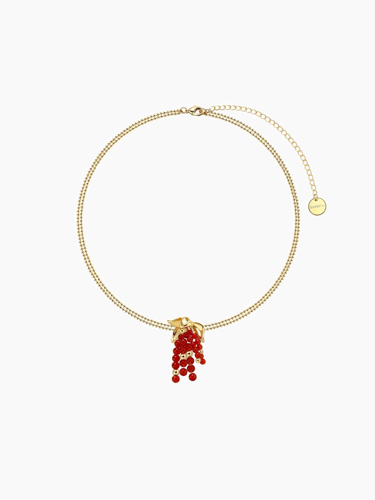 Onyx Tassel Necklace