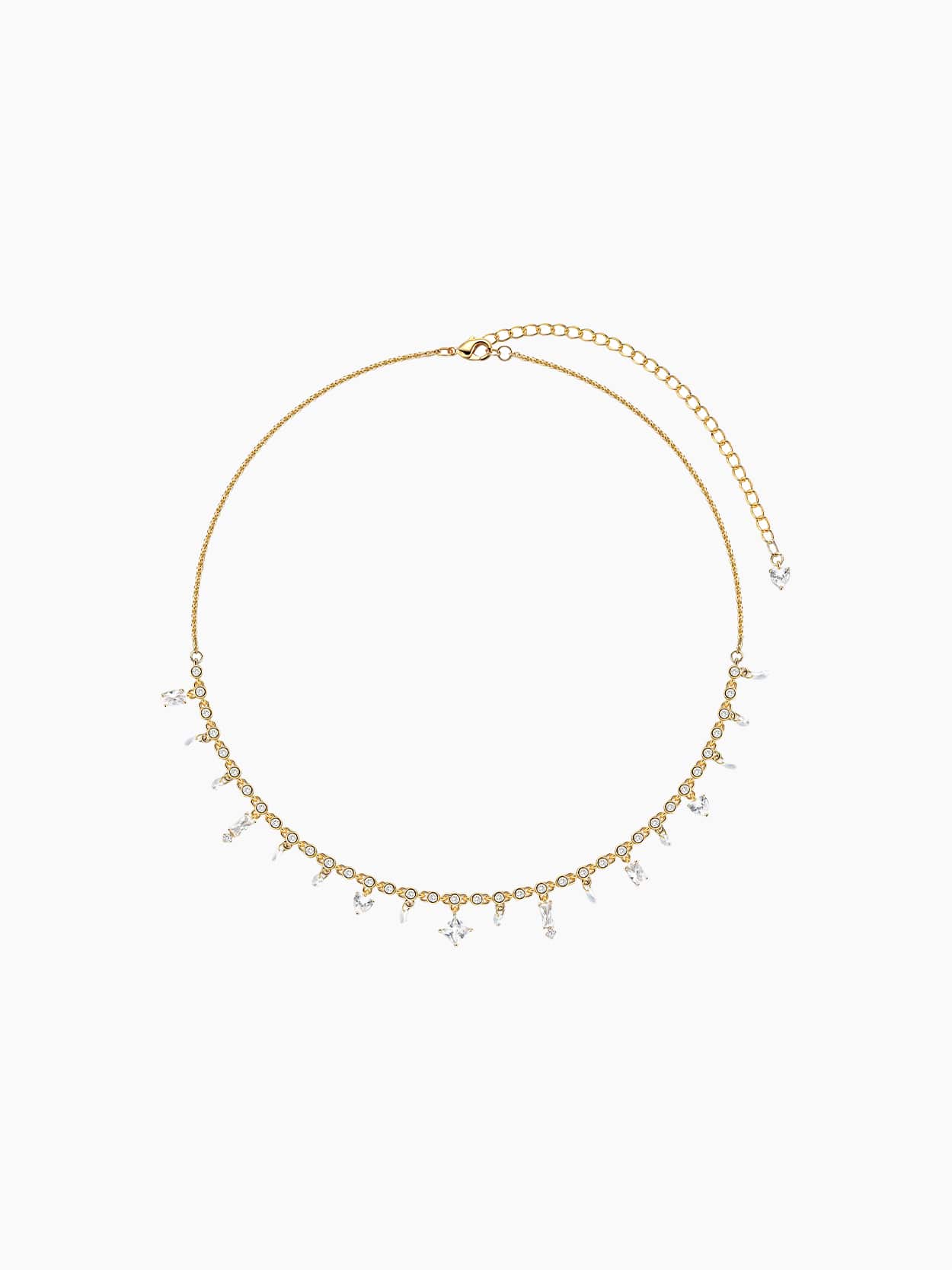 Crystal Zirconia Chain Necklace