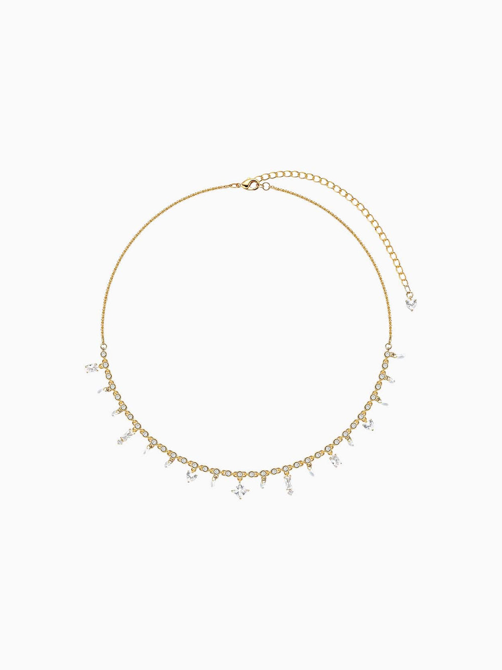 Crystal Zirconia Chain Necklace