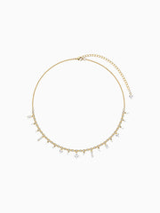 Crystal Zirconia Chain Necklace