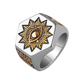 Men's Sun Devil Eyes Ring