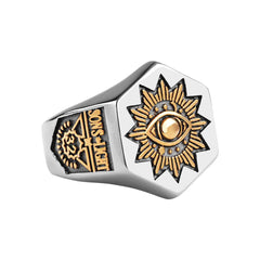 Men's Sun Devil Eyes Ring