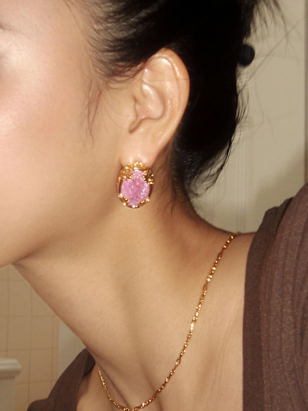 Gemstone Stud Earrings