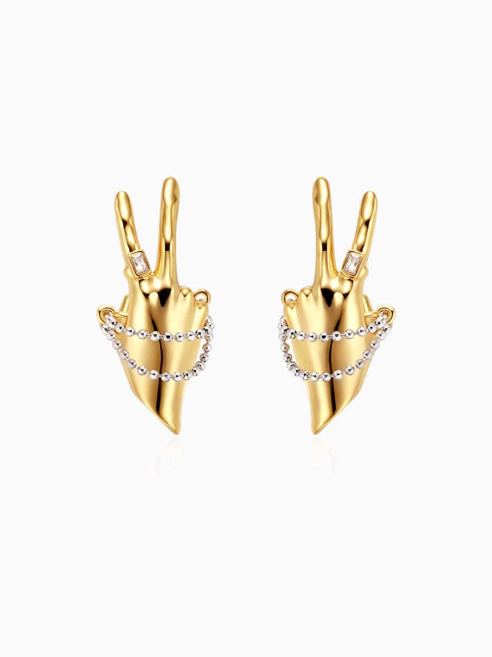 Finger Stud Earrings