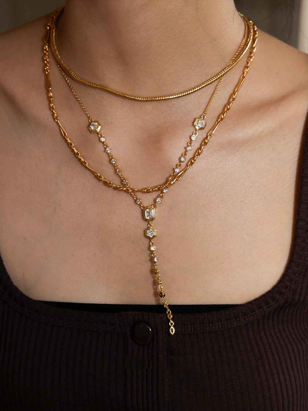 Gold Y-Necklace