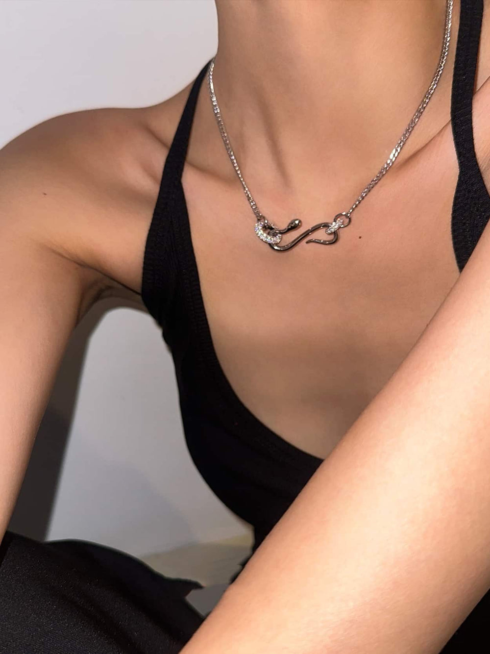 Circle Snake Necklace