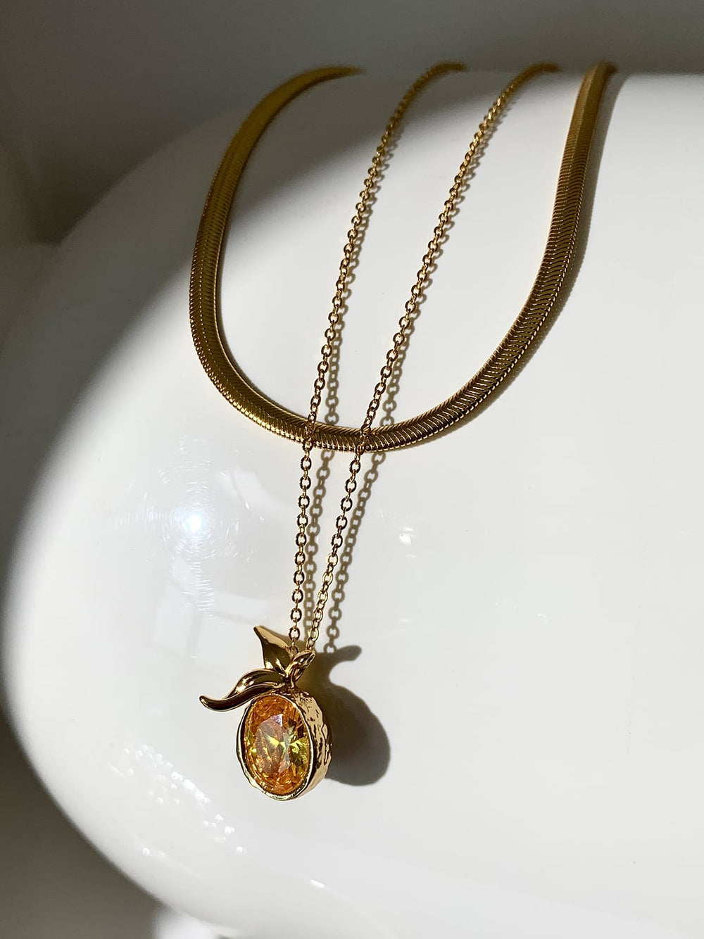 Layered Snake Chain Necklace