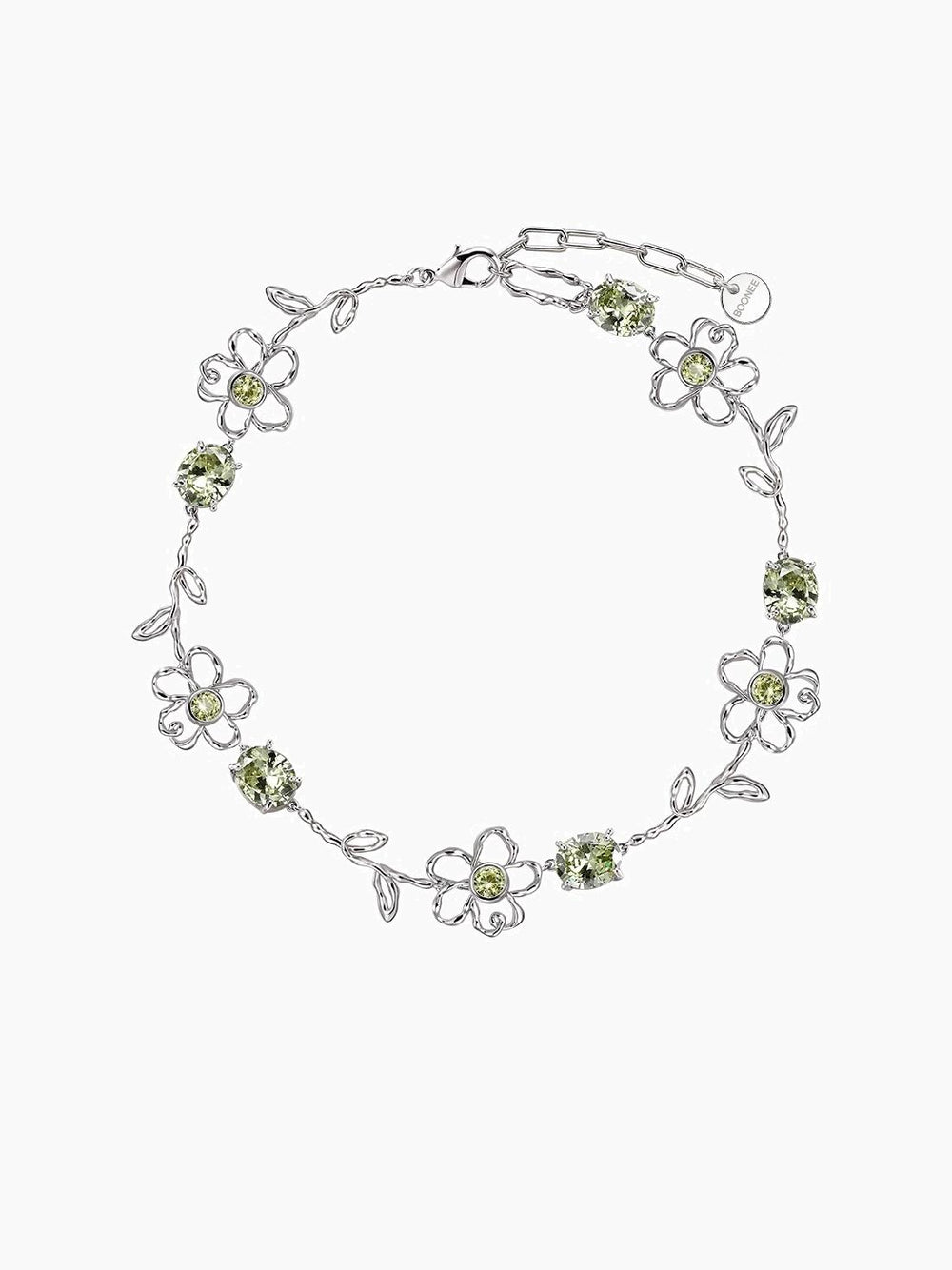 Gemstone Flower Necklace