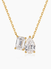 1.05ct Lab-Grown Diamond Dual-Stone Necklace