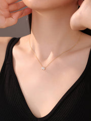 1.05ct Lab-Grown Diamond Dual-Stone Necklace