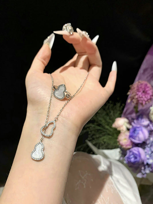 Hulu Mother-of-Pearl Necklace & Open Ring Set